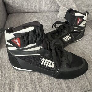 Title‎ Professional Boxing Or Wrestling Shoes. Mens 12 Black